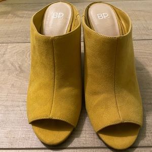 Nordstrom Yellow Chunky Heels